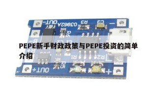 PEPE新手财政政策与PEPE投资的简单介绍
