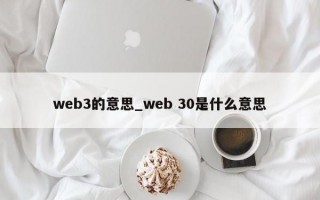 web3的意思_web 30是什么意思