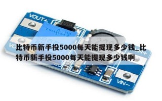 比特币新手投5000每天能提现多少钱_比特币新手投5000每天能提现多少钱啊