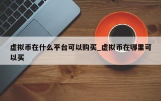 虚拟币在什么平台可以购买_虚拟币在哪里可以买