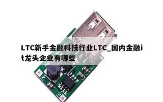 LTC新手金融科技行业LTC_国内金融it龙头企业有哪些