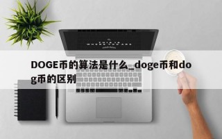 DOGE币的算法是什么_doge币和dog币的区别