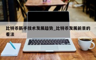 比特币新手技术发展趋势_比特币发展前景的看法