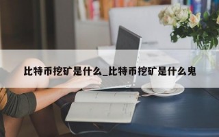 比特币挖矿是什么_比特币挖矿是什么鬼