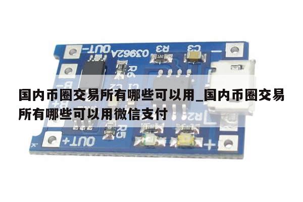 国内币圈交易所有哪些可以用_国内币圈交易所有哪些可以用微信支付-第1张图片-币选网