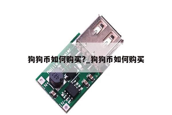 狗狗币如何购买?_狗狗币如何购买-第1张图片-币选网