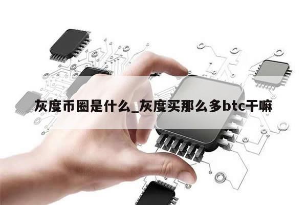 灰度币圈是什么_灰度买那么多btc干嘛-第1张图片-币选网