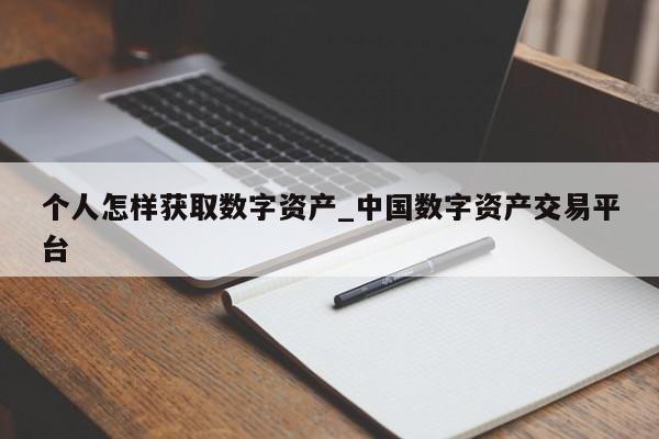 个人怎样获取数字资产_中国数字资产交易平台-第1张图片-币选网