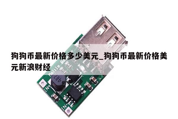 狗狗币最新价格多少美元_狗狗币最新价格美元新浪财经-第1张图片-币选网