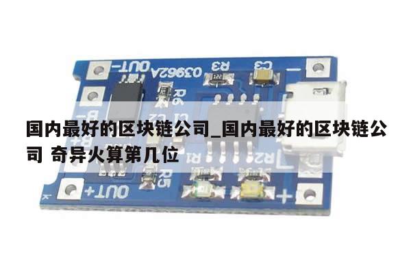 国内最好的区块链公司_国内最好的区块链公司 奇异火算第几位-第1张图片-币选网