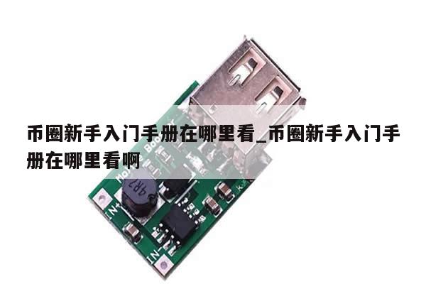 币圈新手入门手册在哪里看_币圈新手入门手册在哪里看啊-第1张图片-币选网