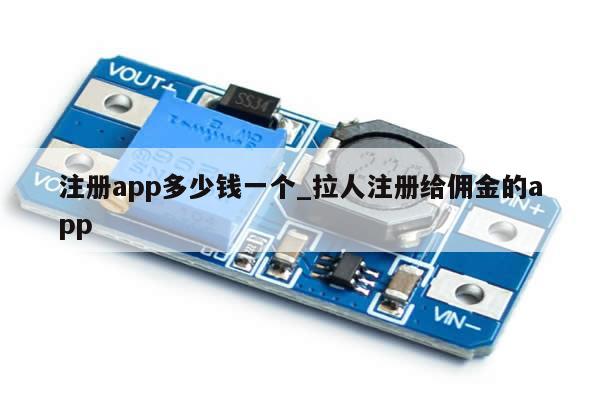 注册app多少钱一个_拉人注册给佣金的app-第1张图片-币选网