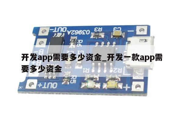 开发app需要多少资金_开发一款app需要多少资金-第1张图片-币选网