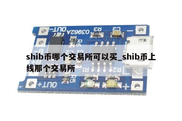 shib币哪个交易所可以买_shib币上线那个交易所-第1张图片-币选网