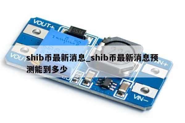 shib币最新消息_shib币最新消息预测能到多少-第1张图片-币选网