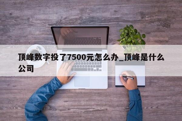 顶峰数字投了7500元怎么办_顶峰是什么公司-第1张图片-币选网