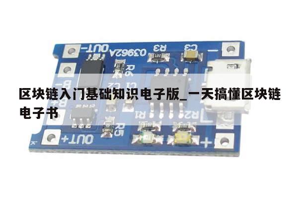 区块链入门基础知识电子版_一天搞懂区块链电子书-第1张图片-币选网