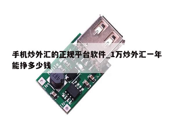 手机炒外汇的正规平台软件_1万炒外汇一年能挣多少钱-第1张图片-币选网
