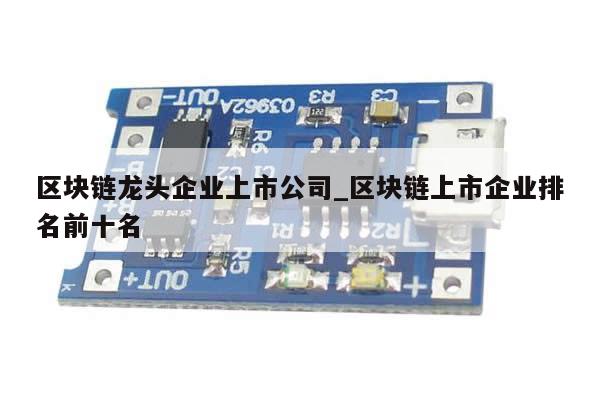 区块链龙头企业上市公司_区块链上市企业排名前十名-第1张图片-币选网
