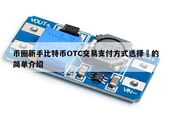 币圈新手比特币OTC交易支付方式选择​的简单介绍-第1张图片-币选网