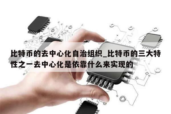 比特币的去中心化自治组织_比特币的三大特性之一去中心化是依靠什么来实现的-第1张图片-币选网