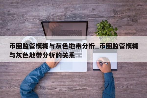 币圈监管模糊与灰色地带分析_币圈监管模糊与灰色地带分析的关系-第1张图片-币选网