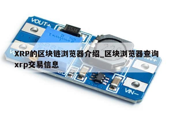 XRP的区块链浏览器介绍_区块浏览器查询xrp交易信息-第1张图片-币选网