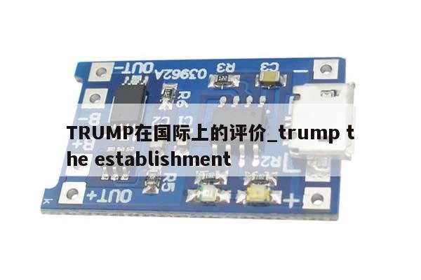 TRUMP在国际上的评价_trump the establishment-第1张图片-币选网