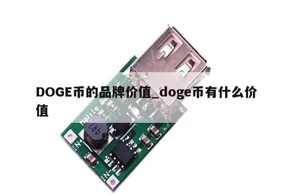 DOGE币的品牌价值_doge币有什么价值-第1张图片-币选网