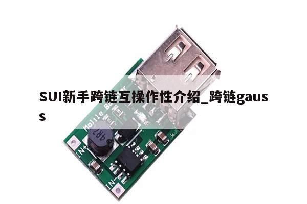 SUI新手跨链互操作性介绍_跨链gauss-第1张图片-币选网