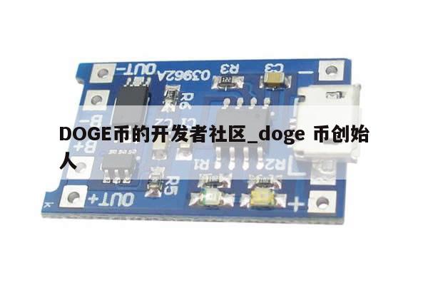 DOGE币的开发者社区_doge 币创始人-第1张图片-币选网