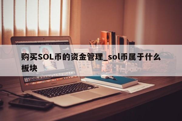 购买SOL币的资金管理_sol币属于什么板块-第1张图片-币选网