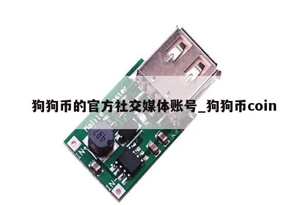 狗狗币的官方社交媒体账号_狗狗币coin-第1张图片-币选网