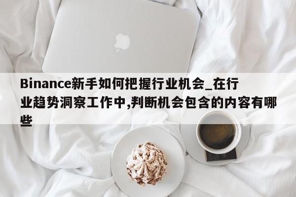 Binance新手如何把握行业机会_在行业趋势洞察工作中,判断机会包含的内容有哪些-第1张图片-币选网