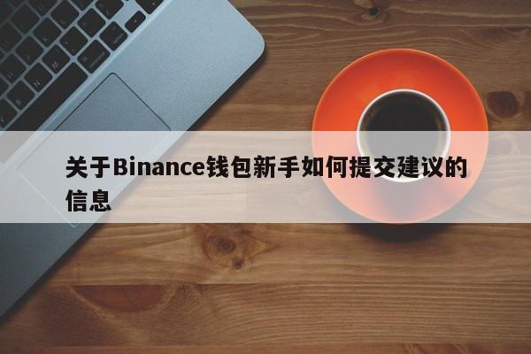 关于Binance钱包新手如何提交建议的信息-第1张图片-币选网