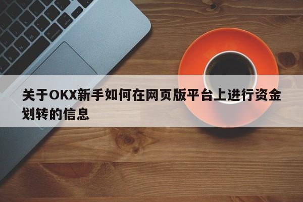 关于OKX新手如何在网页版平台上进行资金划转的信息-第1张图片-币选网